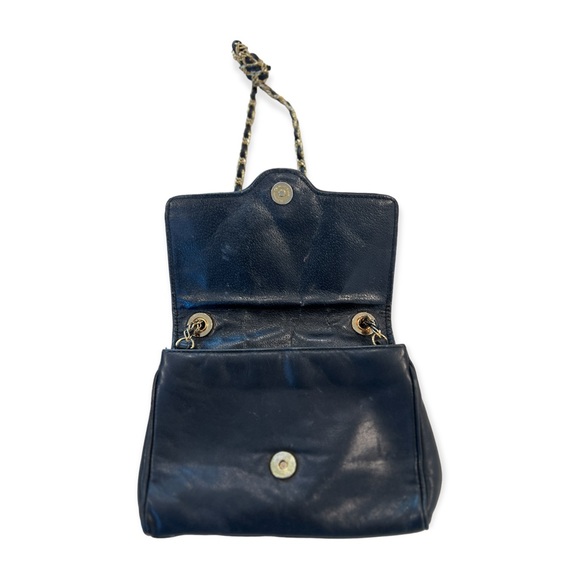 Vintage 80s Small Diamond Quilted Convertible Bag - Picture 5 of 7